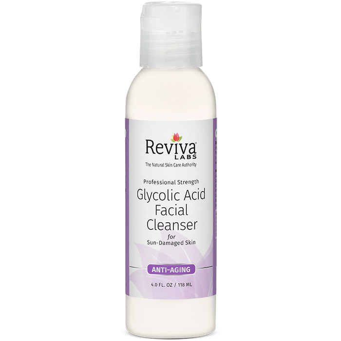 Reviva Labs Glycolic Acid Facial Cleanser, 4 oz, from Reviva
