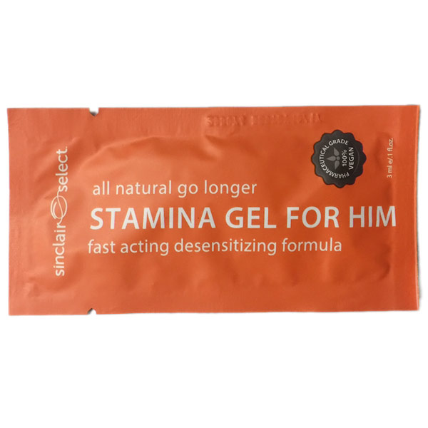 Sinclair Institute All Natural Go Longer Stamina Gel for Him Trial Size, 3 ml, Sinclair Institute