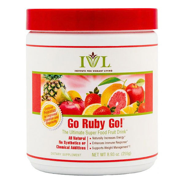 NaturMed / IVL NaturMed / IVL, Go Ruby Go! Ultimate Super Food Fruit Drink Mix Powder, 8.93 oz