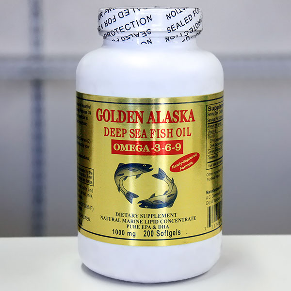 A.C. Commodity Inc Golden Alaska Deep Sea Fish Oil Omega-3-6-9 1000 mg, 200 Softgels, A.C. Commodity Inc
