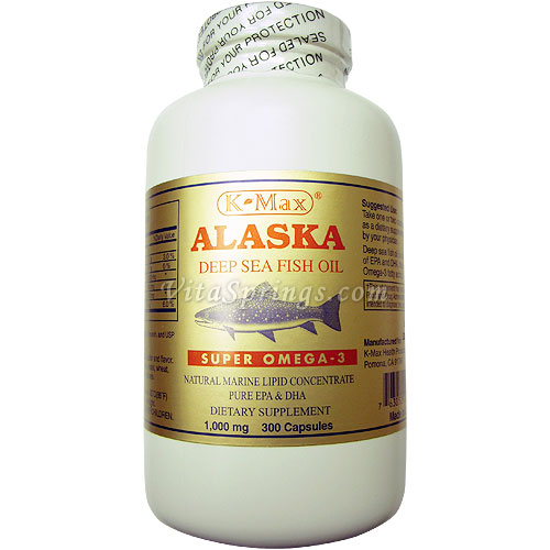 K-Max K-Max Alaska Deep Sea Fish Oil Super Omega-3, 1000 mg, 300 Softgels