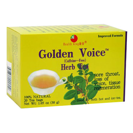 Health King Herbal Tea Golden Voice Herb Tea, 20 Bags, Health King Herbal Tea