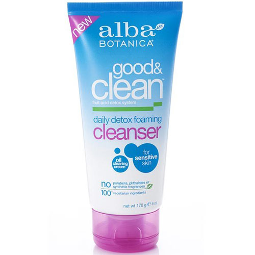 Alba Botanica Good & Clean Daily Detox Foaming Cleanser, 6 oz, Alba Botanica