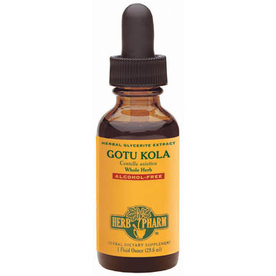 Herb Pharm Gotu Kola Glycerite Liquid, 4 oz, Herb Pharm