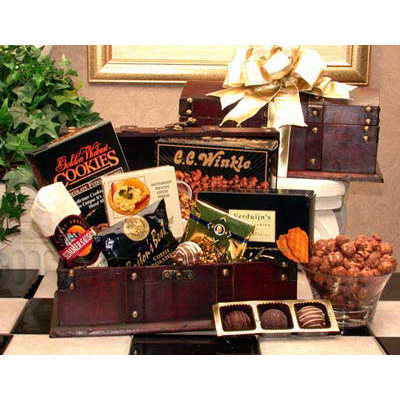 Elegant Gift Baskets Online Gourmet Desk Caddy Gift Chest, Elegant Gift Baskets Online