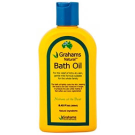 Grahams Natural Alternatives Grahams Natural Bath Oil, Relief of Itchy Dry Skin, 8.45 oz