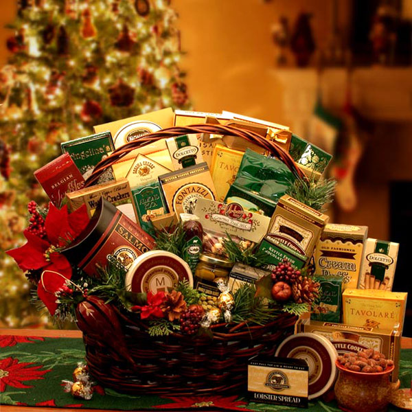 Elegant Gift Baskets Online Grand Gatherings Holiday Gourmet Gift Basket, Large Size, Elegant Gift Baskets Online