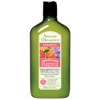 Avalon Organic Botanicals Grapefruit & Geranium Refreshing Shampoo, 11 oz, Avalon Organic