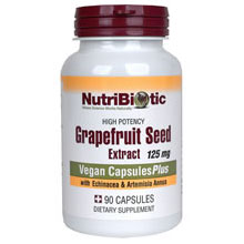 NutriBiotic Grapefruit Seed Extract Plus Echinacea & Artemisia Annua, 90 Capsules, NutriBiotic