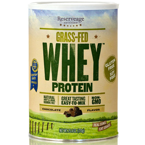 ReserveAge Organics Grass-Fed Whey Protein, Chocolate, 25.4 oz, ReserveAge Organics