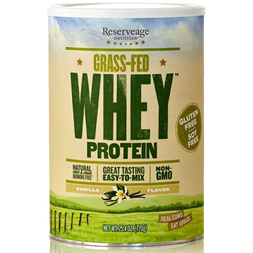 ReserveAge Organics Grass-Fed Whey Protein, Vanilla, 25.4 oz, ReserveAge Organics