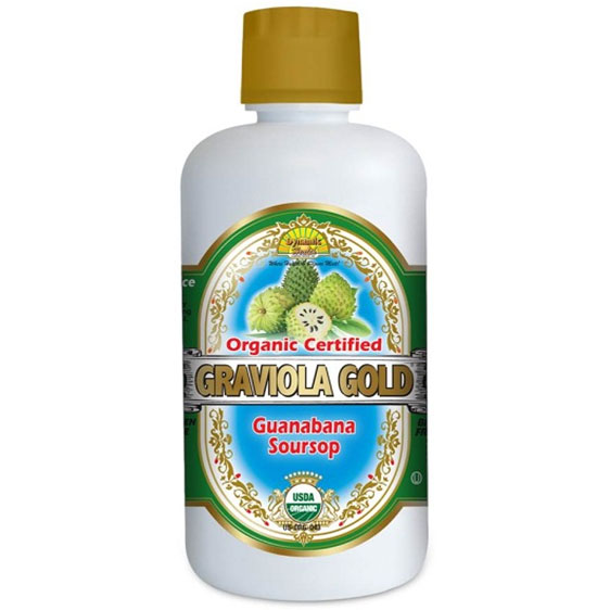 Dynamic Health Labs Graviola Gold, Organic Graviola Juice Liquid, 32 oz, Dynamic Health Labs