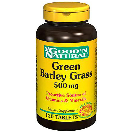 Good 'N Natural Green Barley Grass 500 mg, 120 Tablets, Good 'N Natural