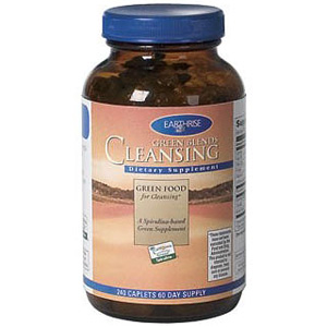Earthrise Nutritionals Green Blends Cleansing Formula Spirulina 240 caplets, Earthrise Nutritionals
