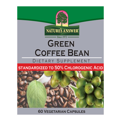 Nature's Answer Green Coffee Bean Standardized, 60 Vegetarian Capsules, Nature's Answer