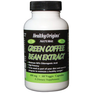 Healthy Origins Green Coffee Bean Extract 400 mg, 60 Veggie Capsules, Healthy Origins