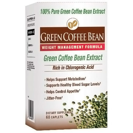 Windmill Health Products Green Coffee Bean Extract, 60 Caplets, Windmill Health Products