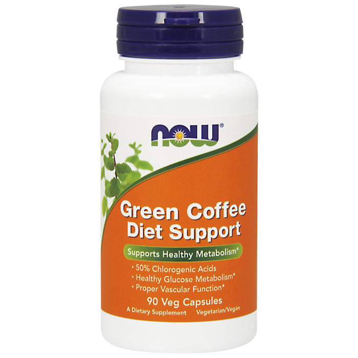 NOW Foods Green Coffee Diet Support, 90 Veg Capsules, NOW Foods