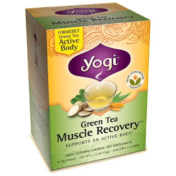 Yogi Tea Green Tea Muscle Recovery, 16 Tea Bags, Yogi Tea