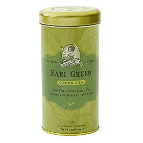 Zhena's Gypsy Tea Organic Green Tea, Earl Green, 6 x 22 Tea Bags/Case, Zhena's Gypsy Tea