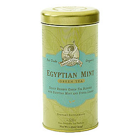 Zhena's Gypsy Tea Organic Green Tea, Egyptian Mint, 6 x 22 Tea Bags/Case, Zhena's Gypsy Tea