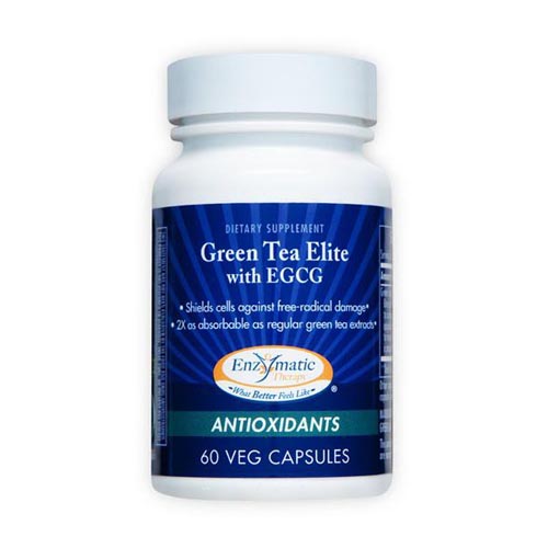 Enzymatic Therapy Green Tea Elite with EGCG, 60 Veg Capsules, Enzymatic Therapy