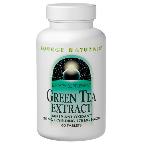 Source Naturals Green Tea Extract 500 mg, 60 Tablets, Source Naturals