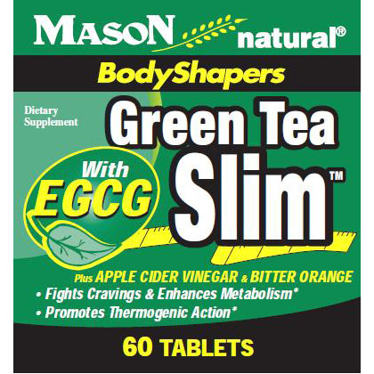 Mason Natural Green Tea Slim, 60 Tablets, Mason Natural