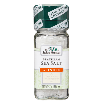 Spice Hunter Grinder, Brazilian Sea Salt, 4.7 oz x 6 Bottles, Spice Hunter