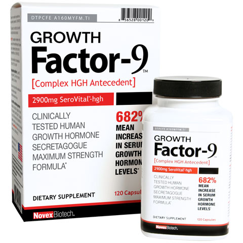 Novex Biotech Growth Factor-9, 120 Capsules, Novex Biotech
