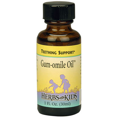 Herbs For Kids Gum-Omile Oil, Teething Support, Alcohol-Free 1 oz from Herbs For Kids