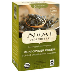 Numi Tea Gunpowder Green Tea, 16 Tea Bags, Numi Tea