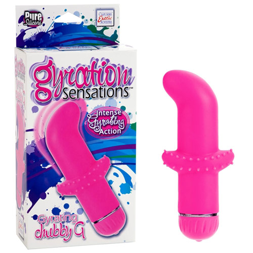 California Exotic Novelties Gyration Sensations Gyrating Chubby G Massager, Pink, California Exotic Novelties