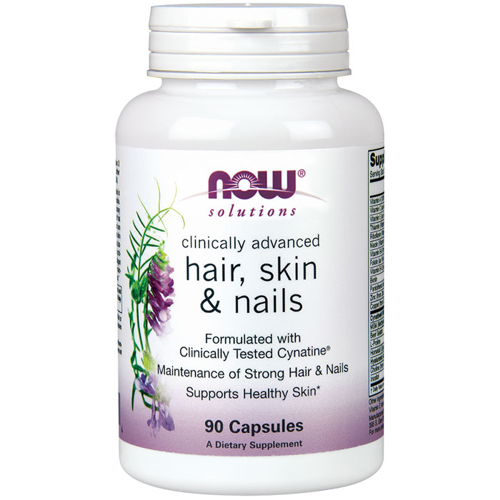 NOW Foods Hair, Skin & Nails, 90 Capsules, NOW Foods
