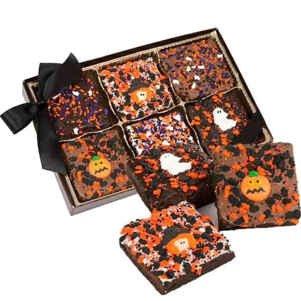 Elegant Gift Baskets Online Halloween Brownies Assortment Gift Box, Elegant Gift Baskets Online