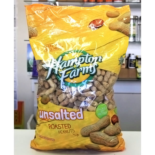 Hampton Farms Hampton Farms Unsalted Roasted Shell Peanut, 5 lb