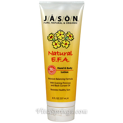 Jason Natural Hand & Body Lotion EFA Primrose 8 oz, Jason Natural