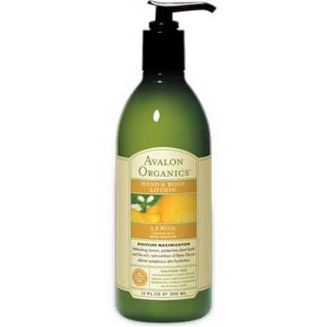 Avalon Organic Botanicals Hand & Body Lotion Organic Lemon Verbena 12 oz, Avalon Organics