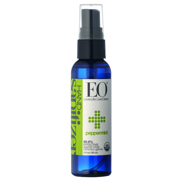 EO Products Hand Sanitizing Spray Organic Peppermint, 2 oz, EO Products