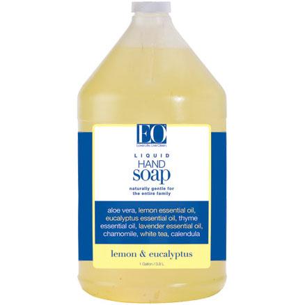 EO Products Liquid Hand Soap Lemon & Eucalyptus Refill, 128 oz, EO Products