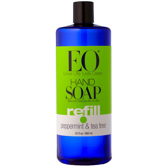 EO Products Liquid Hand Soap Peppermint & Tea Tree Refill, 32 oz, EO Products