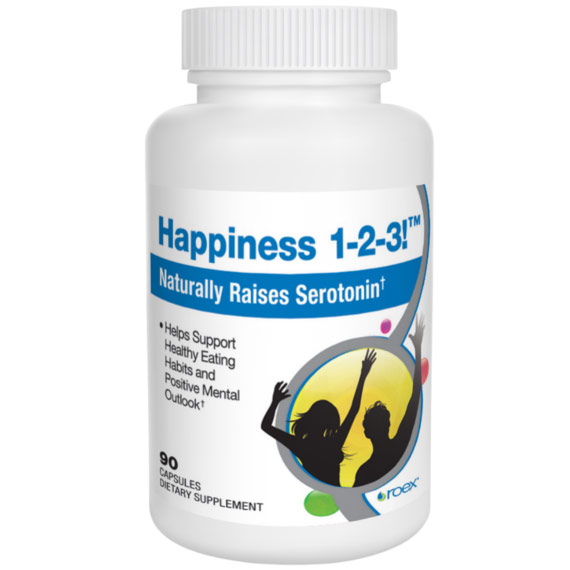 Roex Happiness 1-2-3, Naturally Raises Serotonin, 90 Capsules, Roex