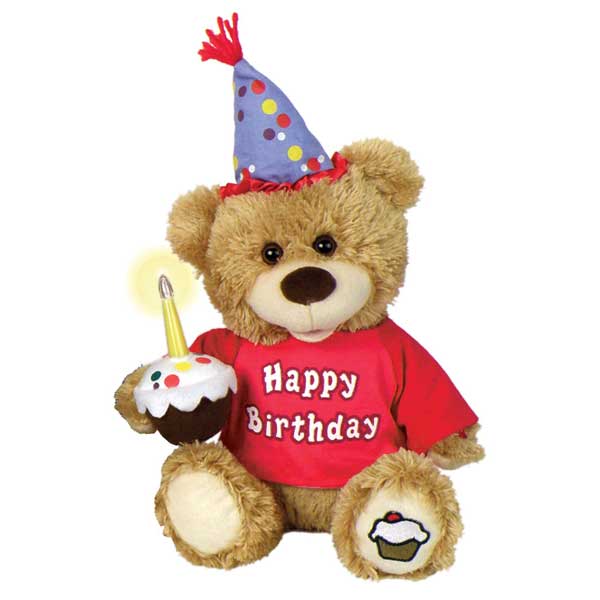 Elegant Gift Baskets Online Singing Plush, Happy Birthday Light Up Candle Plush Bear, Elegant Gift Baskets Online