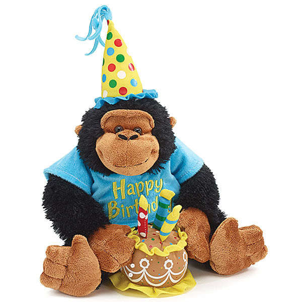 Elegant Gift Baskets Online Singing Plush, Happy Birthday Musical Monkey, Elegant Gift Baskets Online