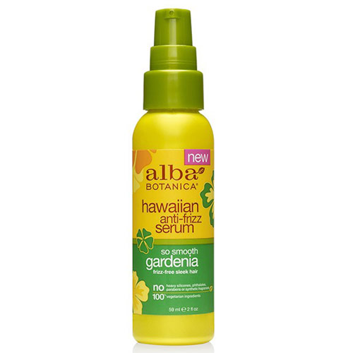 Alba Botanica Hawaiian Anti-Frizz Hair Serum, So Smooth Gardenia, 2 oz, Alba Botanica