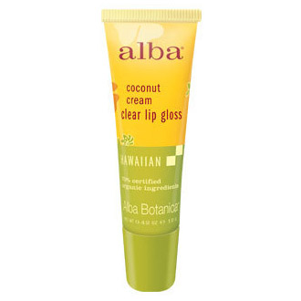 Alba Botanica Hawaiian Coconut Cream Clear Lip Gloss, 0.42 oz, Alba Botanica