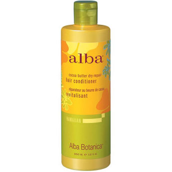 Alba Botanica Hawaiian Hair Conditioner Cocoa Butter Dry Repair, 12 oz, Alba Botanica