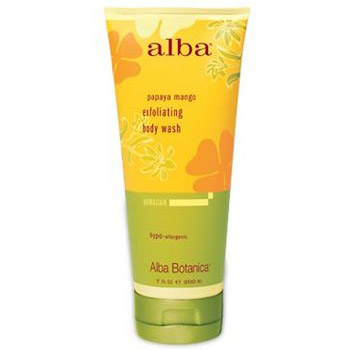 Alba Botanica Hawaiian Papaya Mango Exfoliating Body Wash 7 oz from Alba Botanica