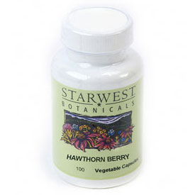 StarWest Botanicals Hawthorn Berry 100 Caps 500 mg, StarWest Botanicals