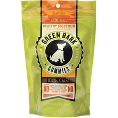 Green Bark Gummies Healthy Digestion Small Bites for Dogs, Dog Treats, 240 g, Green Bark Gummies